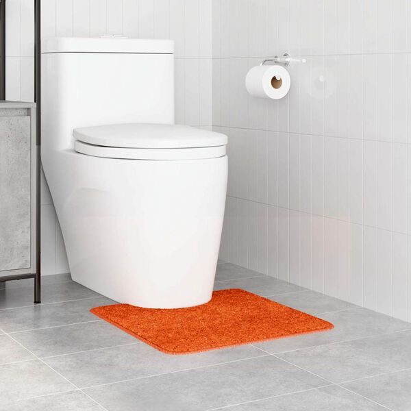 vidaXL Prostirka protiv klizanja s izrezom za WC Narančasta 50 x 50 cm
