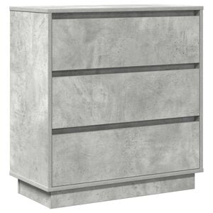 vidaXL Noćni ormar Betonski sivi 71 x 34,5 x 75 cm Konstruirano drvo