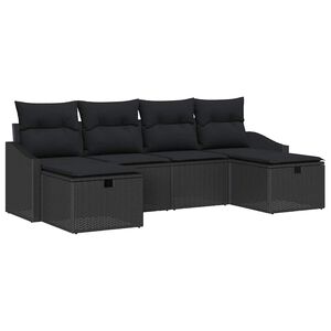 vidaXL Set sofe 6 kom. poliratan
