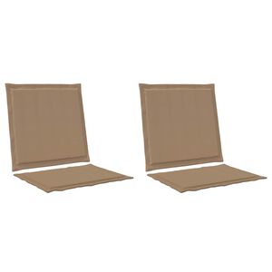 vidaXL Jastučići za sjedenje i leđa Poliester Sivosmeđa 47 x 45 x 2 cm