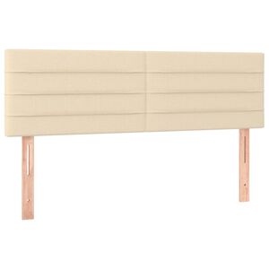 vidaXL Uzglavlja krem 144x5x78/88 cm od tkanine