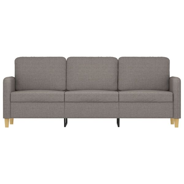 vidaXL Trosjed od tkanine Smeđe-siva 180 cm