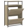 vidaXL Ormarić za cipele boja hrasta 75x34x112 cm konstruirano drvo