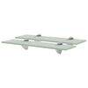 vidaXL Zidne police 2 kom staklene 40 x 10 cm 8 mm