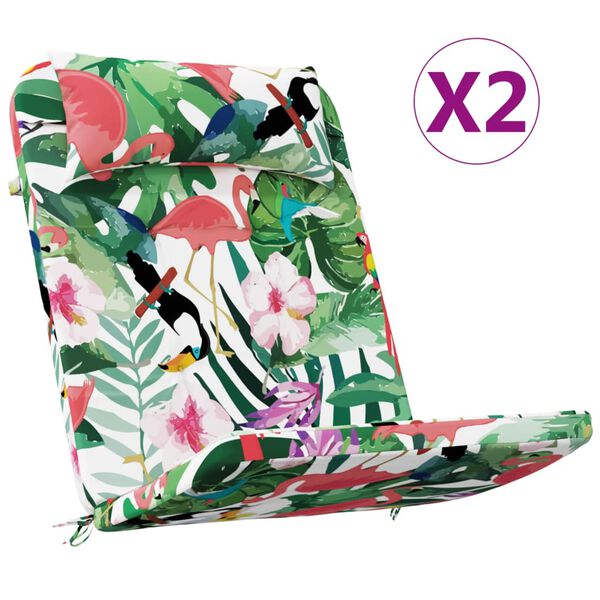 vidaXL Jastuci za stolicu Adirondack 2 kom višebojni od tkanine Oxford