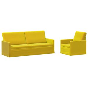 vidaXL Set sofe 2 pcs Žuta Bar&scaron;un