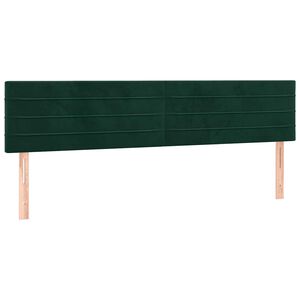 vidaXL Uzglavlja tamnozelena 200x5x78/88 cm bar&scaron;unasta