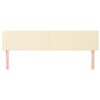 vidaXL Uzglavlja krem 180x5x78/88 cm od umjetne kože