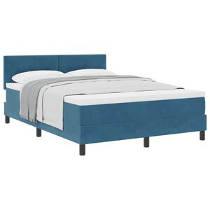 vidaXL Krevet s opruga kutije Tamno plava 140 x 190 cm Bar&scaron;un