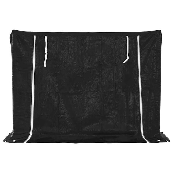 vidaxL Stalak za drva za ogrjev s kišnom navlakom 151x40,5x110,5 cm