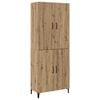vidaXL Highboard 2 pcs Umjetnički hrast Konstruirano drvo