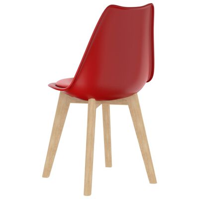 vidaXL Blagovaonske stolice od plastike 2 kom crvene
