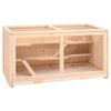 vidaXL Kavez za hrčka 89,5x45x45 cm Masivno drvo jele