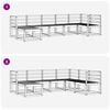 vidaXL Set vanjskih sofa 7 pcs Prirodna Čvrsto drvo akacije