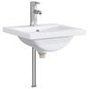 vidaXL Umivaonik za kupaonicu Krom 42 x 40 x 16,5 cm Metal