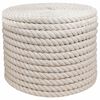 vidaXL Uže od jute 20 mm Bijela 100% Juta Tossa