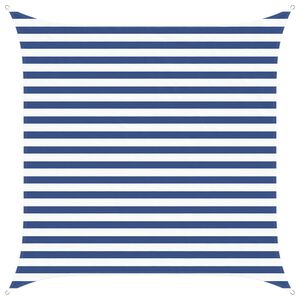 vidaXL Jedro za sunce Plava i bijela 2,5 x 2,5 m 100% poliester Oxford