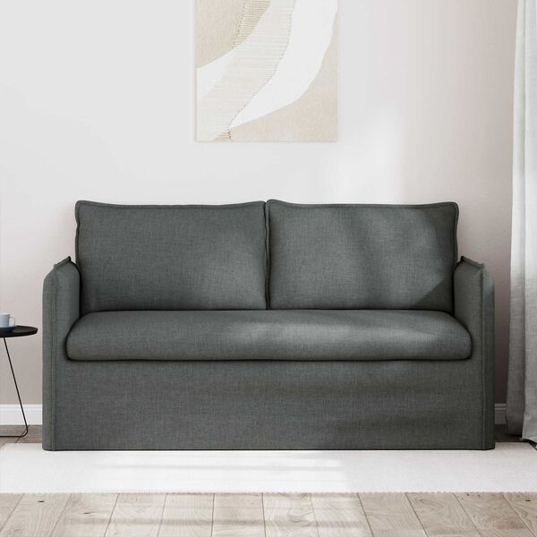 vidaXL Sofa Tamno siva 156 x 82 x 85 cm tkanina