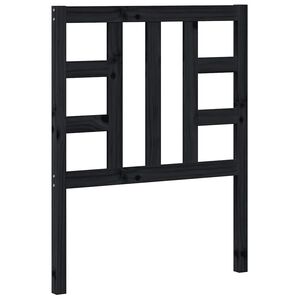vidaXL Uzglavlje za krevet crno 81 x 4 x 100 cm od masivne borovine