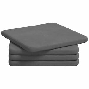 vidaXL Jastučići za sjedenje 4 kom. Mikrofiber tkanina Tamno siva