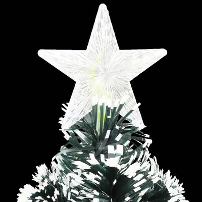 vidaXL Osvijetljeno božićno drvce sa stalkom 120 cm optička vlakna