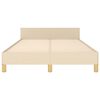 vidaXL Okvir kreveta bez madraca krem 120 x 200 cm od tkanine