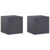 vidaXL Stalak za biljke 2 pcs Antracit 40 x 40 x 40 cm Pocinčani čelik