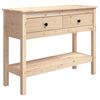 vidaXL Konzolni stol 100x35x75 cm od masivne borovine