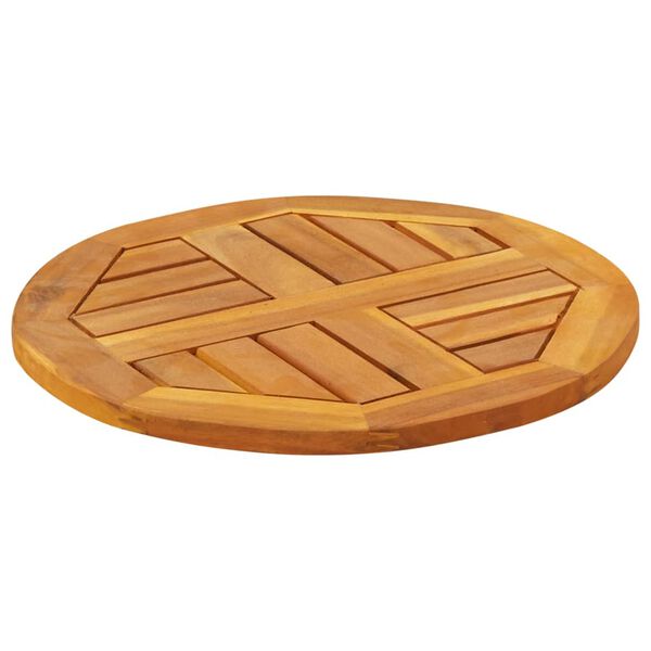 vidaXL Stolna ploča &Oslash; 40 x 2 cm okrugla od masivnog bagremovog drva