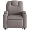 vidaXL Masažni naslonjač na podizanje od tkanine smeđesivi