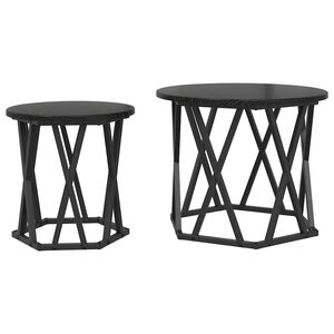 vidaXL Bocni stol 2 kom. Crni hrast 50 x 50 x 40 cm