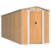 vidaXL Vrtno spremi&scaron;te svjetlosmeđe 192x523x223 cm pocinčani čelik
