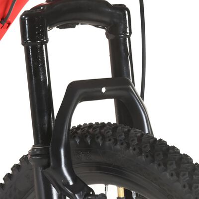 vidaXL Brdski bicikl 21 brzina kotači od 27,5 " okvir od 50 cm crveni