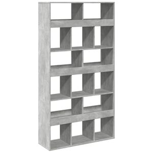 vidaXL Sobna pregrada boja betona 100x33x187,5 cm konstruirano drvo