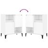 vidaXL Komode 3 kom sjajne bijele 60x35x70 cm od konstruiranog drva