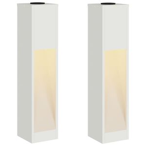 vidaXL Solarna LED svjetiljka za stazu 2 kom. Topla bijela