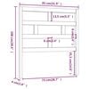 vidaXL Uzglavlje za krevet bijelo 81 x 4 x 100 cm od masivne borovine