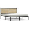 vidaXL Metalni okvir kreveta bez madraca boja hrasta sonome 137x190 cm