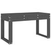 vidaXL Vrtna klupa siva 80 x 38 x 45 cm od masivne borovine