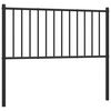 vidaXL Metalno zamjensko uzglavlje crno 100 cm