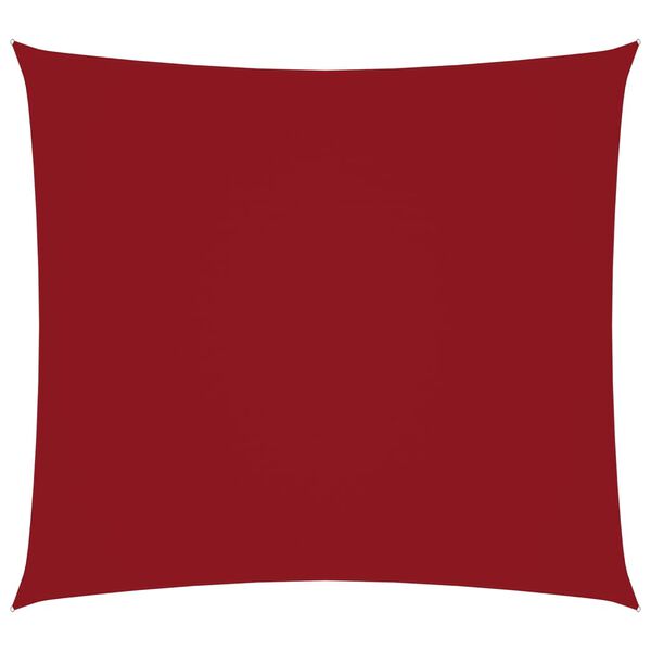 vidaXL Jedro protiv sunca od tkanine Oxford četvrtasto 3 x 3 m crveno