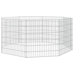 vidaXL Ograda za životinje s 8 ploča 54 x 60 cm od pocinčanog željeza