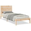 vidaXL Dugi okvir kreveta bez madraca bijeli 90x210 cm masivno drvo
