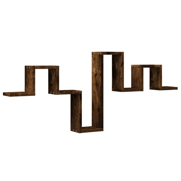 vidaXL Zidna polica boja hrasta 104,5x10x43 cm od konstruiranog drva