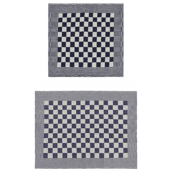 vidaXL Set ručnika od 20 komada plavo-bijeli pamučni