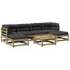 vidaXL 7-dijelni set vrtnih sofa od impregnirane borovine s jastucima