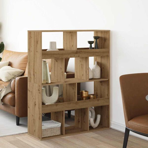 vidaXL Regal za knjige boja hrasta 100x33x125,5 cm konstruirano drvo