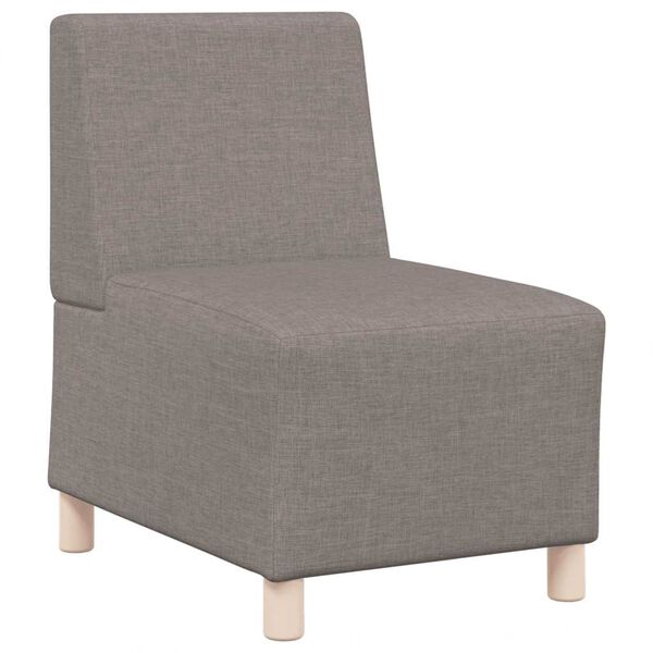 vidaXL Modularna sofa bez naslona za ruke, taupe 55 cm, tkanina