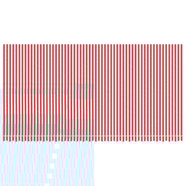 vidaXL Zamjenska tkanina za tendu crveno-bijela prugasta 6 x 3 m