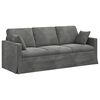 vidaXL Sofa 2 pcs Tamno siva 198 x 78 x 80 cm Bar&scaron;un